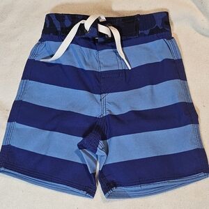 Hanna Andersson Swim Trunks Blue Stripes Blue Camo Boy's Size 90 Boy's Size 3